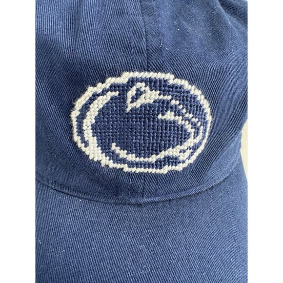 Smathers and Branson Penn State Nittany Golf Hat Adult Needlepoint Cap Strapback - Picture 6 of 7